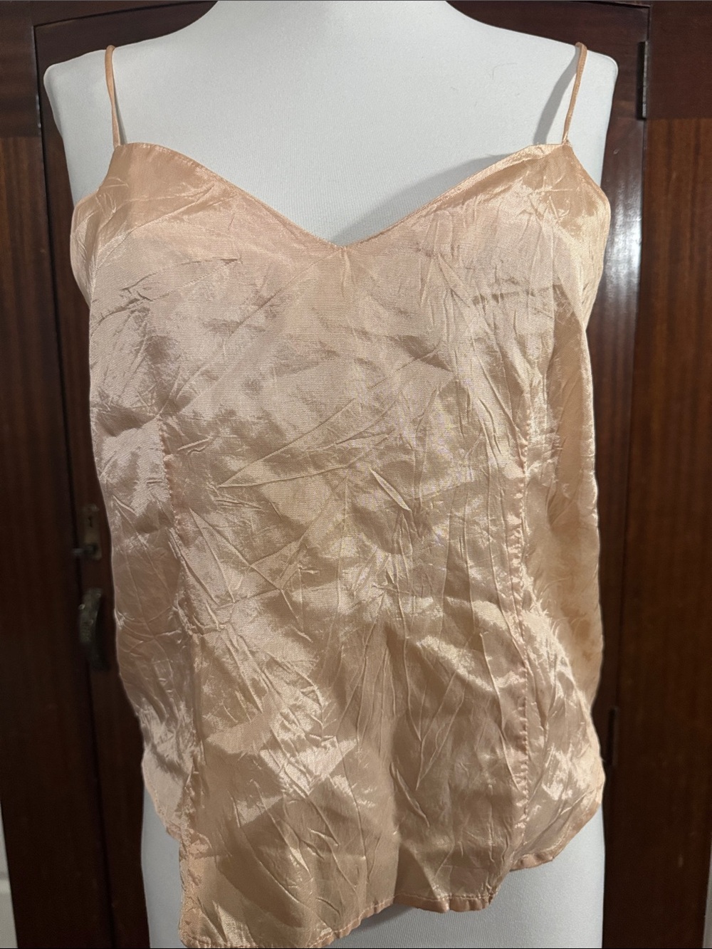 Vintage Silky Peach Camisole